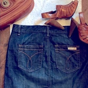 CK denim skirt